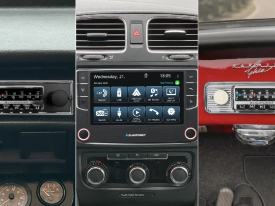 Retró autórádiók: mintha 1970-ből maradt volna itt, pedig Bluetooth is van benne
