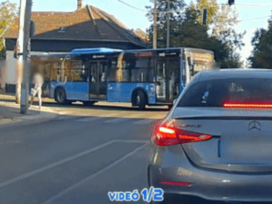 Busz elől menekült egy gyalogos Csepelen, hajszálon múlt a gázolás