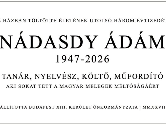 Újlipótváros önkormányzata elhagyná Nádasdy Ádám emléktáblájáról a meleg méltóságáról szóló részt