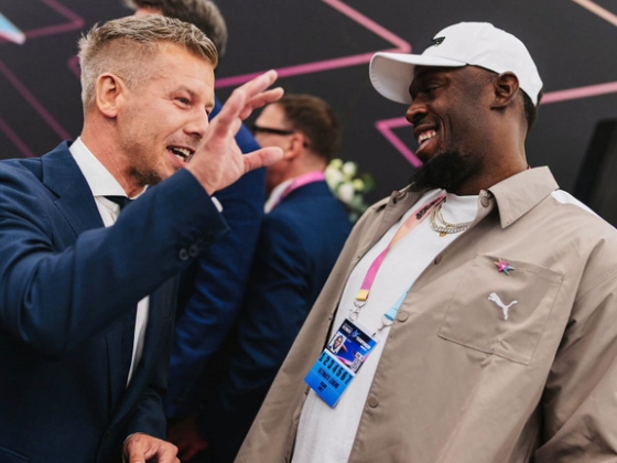 Usain Boltot fogadta Magyar Péter