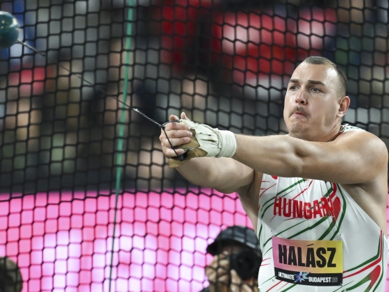 Halász Bence második lett kalapácsvetésben a budapesti Atlétikai Világdöntőn
