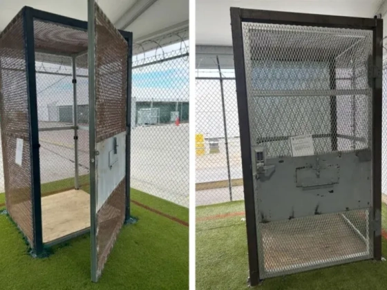 Szűkös fémketrecekben tartottak fogva bevándorlókat a floridai Aligátor Alcatrazban