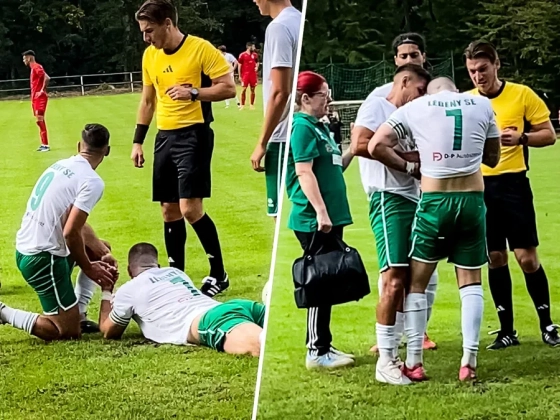 Meccs közben rakta helyre csapattársa kificamodott ujját a Lébény játékosa – videó