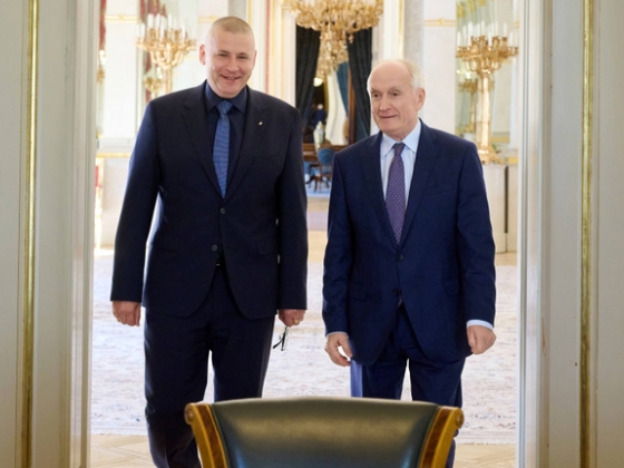 Baka András a Sándor-palotában fogadta Ruszin-Szendi Romuluszt