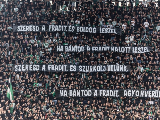 Megbüntette az MLSZ a Fradit az ultrák halállal fenyegető molinója miatt: így döntöttek