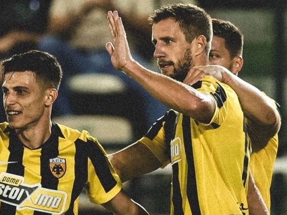 Varga Barnabás a két gólja után megsérült, Vitális Milán is betalált az AEK kupamérkőzésén